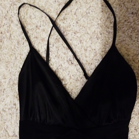 Bebe Black fancy formal flirty dress - Picture 3 of 6